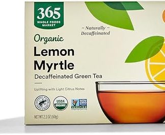 365 by Whole Foods Market, Organic Decaffeinated Green Tea with Lemon Myrtle (40 Tea Bags), 60g