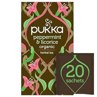 Pukka Organic Herbal Tea Peppermint & Licorice 20 Tea Bags