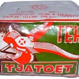 Teh Tjatoet Kwalitet Istimewa Jasmine Tea Green Paper Wrap, 80 Gram (Pack of 3)