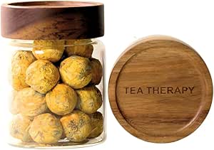 Tea Therapy Singapore - Family Set: Premium Handcrafted Flower Tea Bombs (27 Pieces) ∣ White Chrysanthemum, Jasmine & Gold Chrysanthemum ∣ 100% Natural∣ Calming & Stress Relief Blend