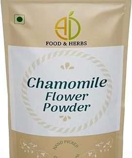A D FOOD & HERBS Chamomile Flower Powder Aromatic Edible For Homemade Lattes, Tea Blends, Bath Salts, Gifts, Crafts (20 Gms X Pack Of 2) 20 G (Pack Of 2)