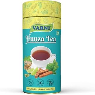 Varni Hunza Handmade 100% Natural Herbal Tea - An Energetic Drink For Good Health & Longevity | Caffeine Free | Builds Immunity | No Artificial Flavours (100 GM) (Varni Hunza (100 gm) - New)