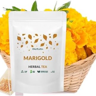 Organic Natural Pure Marigold Flower Tea Bag- 50 Tea Bags (Biodegradable PLA Tea Bag Filters)