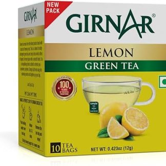 Girnar Green Tea With Lemon (10 Tea Bags), 12 grams, Pack of 10