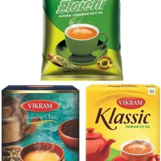 Vikram Klassic, Masala and Elaichi Dust Tea Combo Pack of 3 (500 gm +250 gm+250 gm)