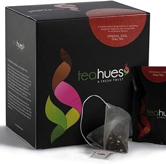 Teahues Earl Grey Black Tea, 16 Tea Bags With 1 Free Exotic Sample| Bergamot Oil | Garden Ftea|Aromatic Black Tea| Flavour Tea Bags| Imperial Earl Grey Black Tea| Premium Black Tea