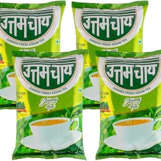 UTTAM TEA Garden Fresh Assam Tea, Chai Patti, Assam Tea, Loose Tea Leaves, Original & Pure Assam Tea, Single Origin Tea, Tea Leaves, Premium Chai Patti (Pack Of 4 X 250 Gms), 250 grams