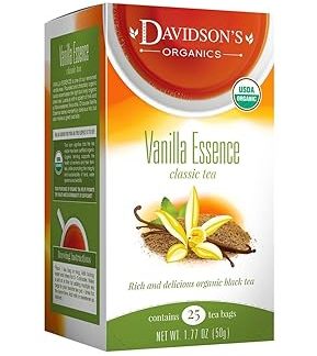 Davidson's Tea Vanilla Essence, 25-Count Tea Bags (Pack of 6)