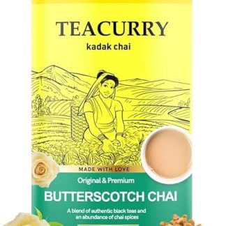 TEACURRY Butterscotch Chai (100 Grams, 50 Cups) - Butterscotch Tea for Digestion and Immunity - 100% Natural Flavoured Tea | Refreshing & Tasteful Butterscotch Flavor Chai Tea