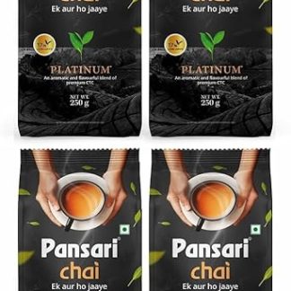 Pansari Platinum Premium Ctc With 17% Long Leaves Tea Pack,1Kg 250G X 4