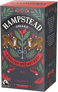 Hampstead Tea & Coffee Organic Bio Tea Bags - English Breakfast (20 per box)