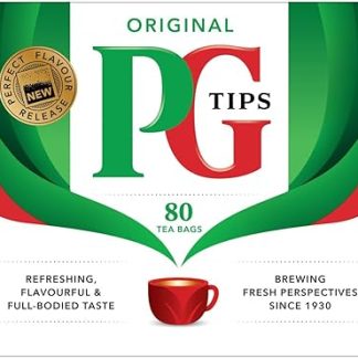PG Tips Black Tea, Pyramid Tea Bag, 80-Count Box