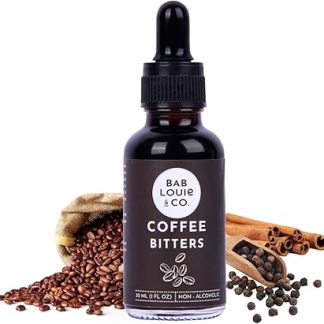 Bablouie & Co. Coffee Bitter 30ml Rich Coffee Flavor with Spice Notes Alcohol Free Handmade Blend 100% Natural Ingredients Perfect for Espresso, Martinis, Coffee ni