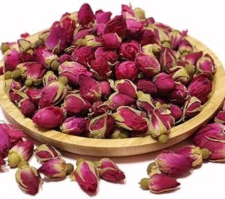 Dried Rose Buds Bulk Natural Dried Rose Dry Rose Buds for Tea, Crafts, Cake Decoration - 7oz (200g)
