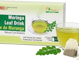 Vilan Moringa Leaf Drink with Ceylon Cinnamon Infusion – Herbal Tea for Diabetics | 15 Tea Bags (30g) | 100% Natural, No Additives, Made in Sri Lanka (moringa)