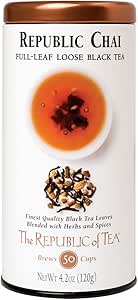 The Republic of Tea Black Full-Leaf Loose Tea (Republic Chai Black, 4.2 oz)