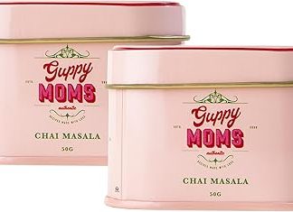 GUPPY MOM'S Guppy Moms Chai Masala | Signature Blend Aromatic Tea Masala Powder With Natural Ingredients | Immunity Booster | 50Gm Each (Pack Of 2)
