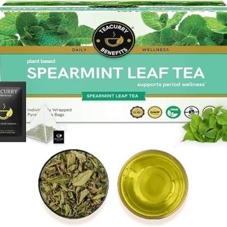 TEACURRY Spearmint Tea Bag - Helps With Hormonal Imbalance, Facial Hair, And Pcos | Spearmint Leaves (30 Tea Bags - 1 Month Pack), 60 Grams 30 Count (Pack Of 1)