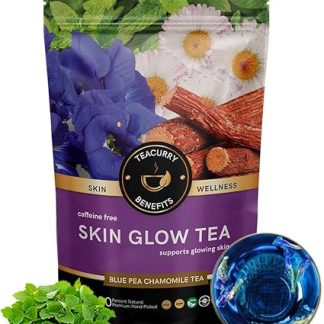 TEACURRY Skin Glow Green Tea(100 Grams, 1 Month Pack)-Helps Skin Detox For Even Clear Glowing Skin|Skin Glow|Caffeine Free|Loose Leaves Tea