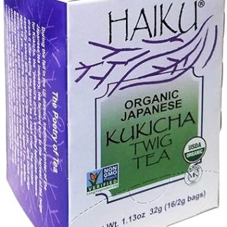 Haiku Japanese Kukicha Twig, 100% Organic, 16-Count Tea Bags (Pack of 6)