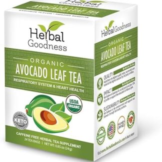 Avocado Leaf Tea - Organic 24/2g - Respiratory & Heart Support - Herbal Goodness