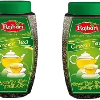 Rajbari Green Tea 100G X 2 | 100% Pure & Natural | Immunity Booster & Weight Reducer Green Tea Plastic Bottle (2 X 100 G) 1 Count (Pack Of 2)