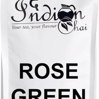 The Indian Chai - Rose Green Tea 250G With Gulab Rose Petals For Glowing Skin, Rich In Vitamin C, Natural Stress Buster, Helps With Immunity 250 G (Pack Of 1)