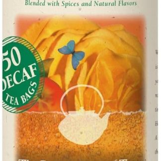 The Republic of Tea — Decaf Ginger Peach Black Tea Tin, 50 Tea Bags, Environmentally- Friendly Decaffeinated Tea