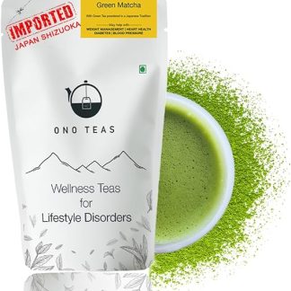 Ono Teas Japanese Matcha Green Tea Powder, 50G | 100% Pure Culinary Grade Matcha Tea| Authentic Matcha Sourced From Shizouka, Japan | Best For Lattes, Smooties And Baking Small