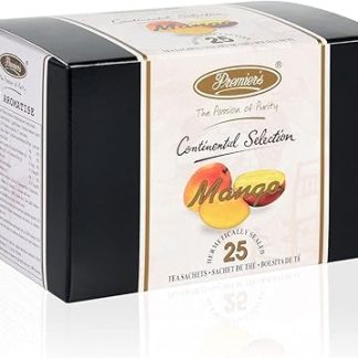 Premiers Mango Flavoured Tea, Tropical Fruit Tea, 25 Tea Bags, 50 Gms, No Additives, Make Iced Or Hot Tea, Delicious Taste Of Mango In Black Tea… 25 Count (Pack Of 1)