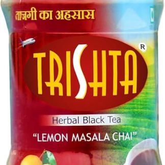 Trishta Lemon Black Tea 500 Gm Barni | Healthy Tea | Loaded Herbs | Antioxidant | 10 Seconds To Prepare | 100% Natural | Preservative Free Powder 500 G (Pack Of 1)