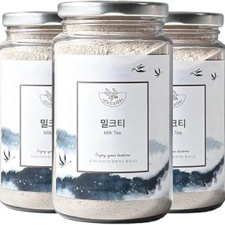 BaekMiDam Korean Instant Herbal Tea Mix 400g (400g*3, Milk Tea Latte Instant Mix)