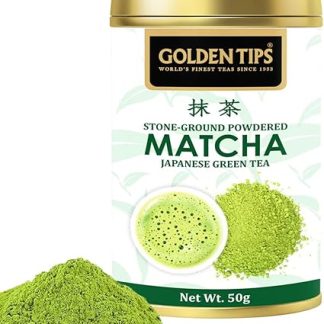 Golden Tips Healthy/ Natural and Organic Japanese Matcha Natural Green Tea Powder with No Added Sugar (50 Gram, 25 Cups)