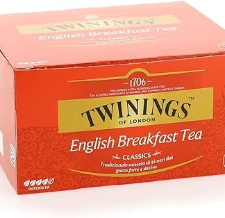 Twinings of London English Breakfast Tea, 50 Count