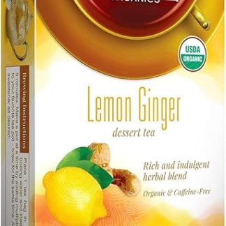Davidson's Tea Lemon Ginger, 8-Count Tea Bags (Pack of 12)