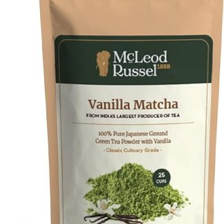 McLEOD RUSSEL 1869 - Vanilla Matcha | 50G | 100% Pure Japanese Matcha Green Tea | Stress Relief | Enhances Focus | 25 Cups 50 Grams