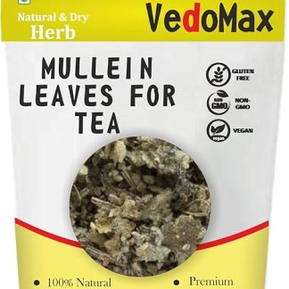 VedoMax Mullein Tea Leaves Dried | Mullein Tea| Herbal Mullein Tea For Lungs Detox - Mullein Leaves For Lungs - 50 Gm