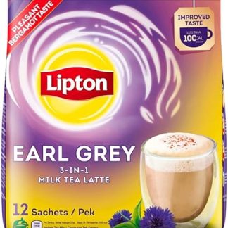 Lipton 3-in-1 Earl Grey Milk Tea Latte, 12 Count