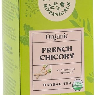 Worldwide Botanicals Organic French Chicory Root Tea - 3x herbs with 6g per tea bag - Prebiotic Roasted Herbal Tea - Acid Free, Caffeine Free, Kosher, 25 tea bags