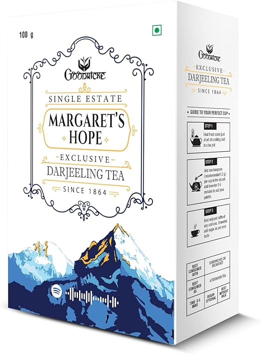 GOODRICKE Goodricke Single Estate, Margaret’s Hope - 100gm, Exclusive Darjeeling Tea, Since 1864, Summer Flush, Whole Leaf