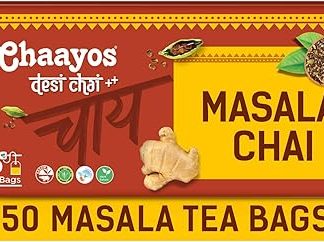 Chaayos Tea Bags - Masala Chai with 100% Natural Spices - [50 Tea Bags]