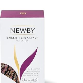 Newby English Breakfast Black Tea Bags | 25 Counts | Strong & Robust, Flavour | Brew Hot Or Iced Tea | Antioxidant Rich | 50 Gm 25 Count (Pack Of 1)