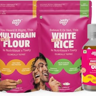 Balanced Diet Bundle | Cold Pressed Mustard Oil, Low GI White Rice, Multigrain Flour