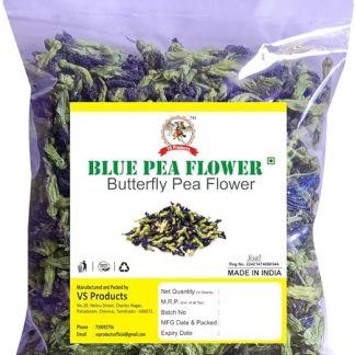 VS Products Blue Pea Dry Flowers, 50g,Butterfly Pea Flower Tea, Aprajita, Asian pigeonwings, Cordofan pea Flower, 50g (Pack of 1 x 50g)