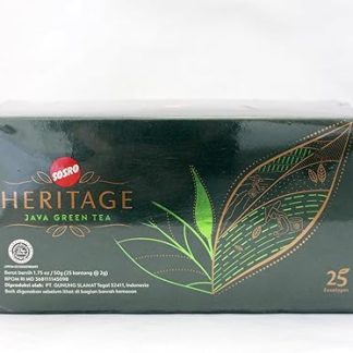 Sosro Heritage Java Green Tea, Indonesian Tea, 25 Tea Bags (Pack of 1)