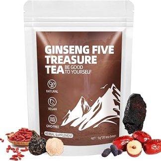 VAEYAE Kidney Tea Formula Ginseng Five Treasures tea, Chinese Traditional Natural Kidney Cleanse Detox & Repair for Women and Men Ginseng Six Treasures Herbal Tea with Six Precious Ingredients