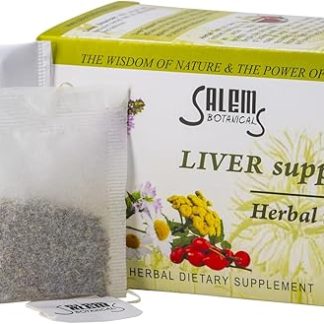 Salem Botanicals Liver Support Tea - Herbal Detox Blend for Liver Health & Detoxification | Promotes Liver Function & Vitality - Caffeine-Free | 20 Tea Bags