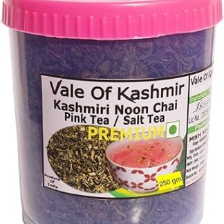 Vale Of Kashmir Premium Kashmiri Noon Chai In Food Grade Jar | Salt Tea | Pink Tea 250 Gram 250 G (Pack Of 1)