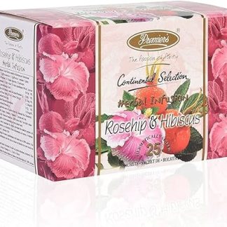 Premiers Rosehip & Hibiscus Herbal Tea, Caffeine Free, 100% Pure and Authentic, 25 Tea Bags, 37.5 GMS, No additives, Make Iced or hot Tea, an Infusion of Rosehip and Hibiscus Herbs…