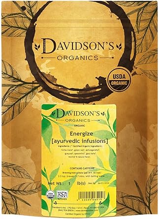 Davidson's Tea Ayurvedic Infusions Energize, Bulk Tea, 16 Ounce